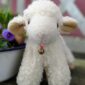 Kuscheltier Handpuppe Schäfchen Schaf stehend mit Glöckchen