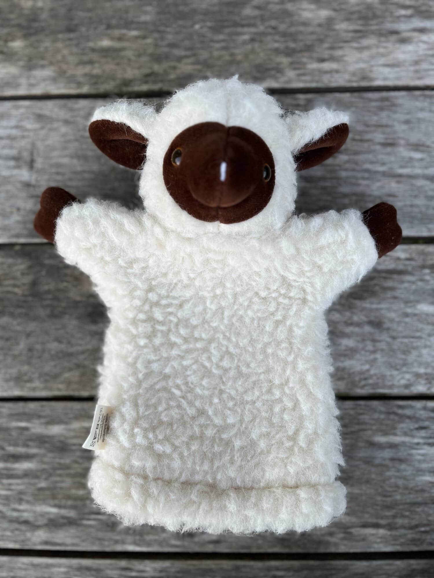 Handpuppe Schaf dunkel - Produkte vom Schaf