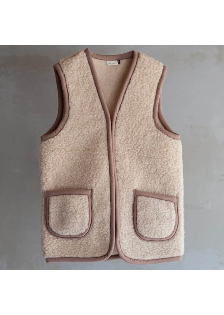 van buren sinds 1861 wollen body Wollweste beige