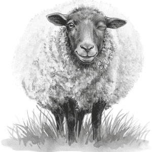 schaf zwinker