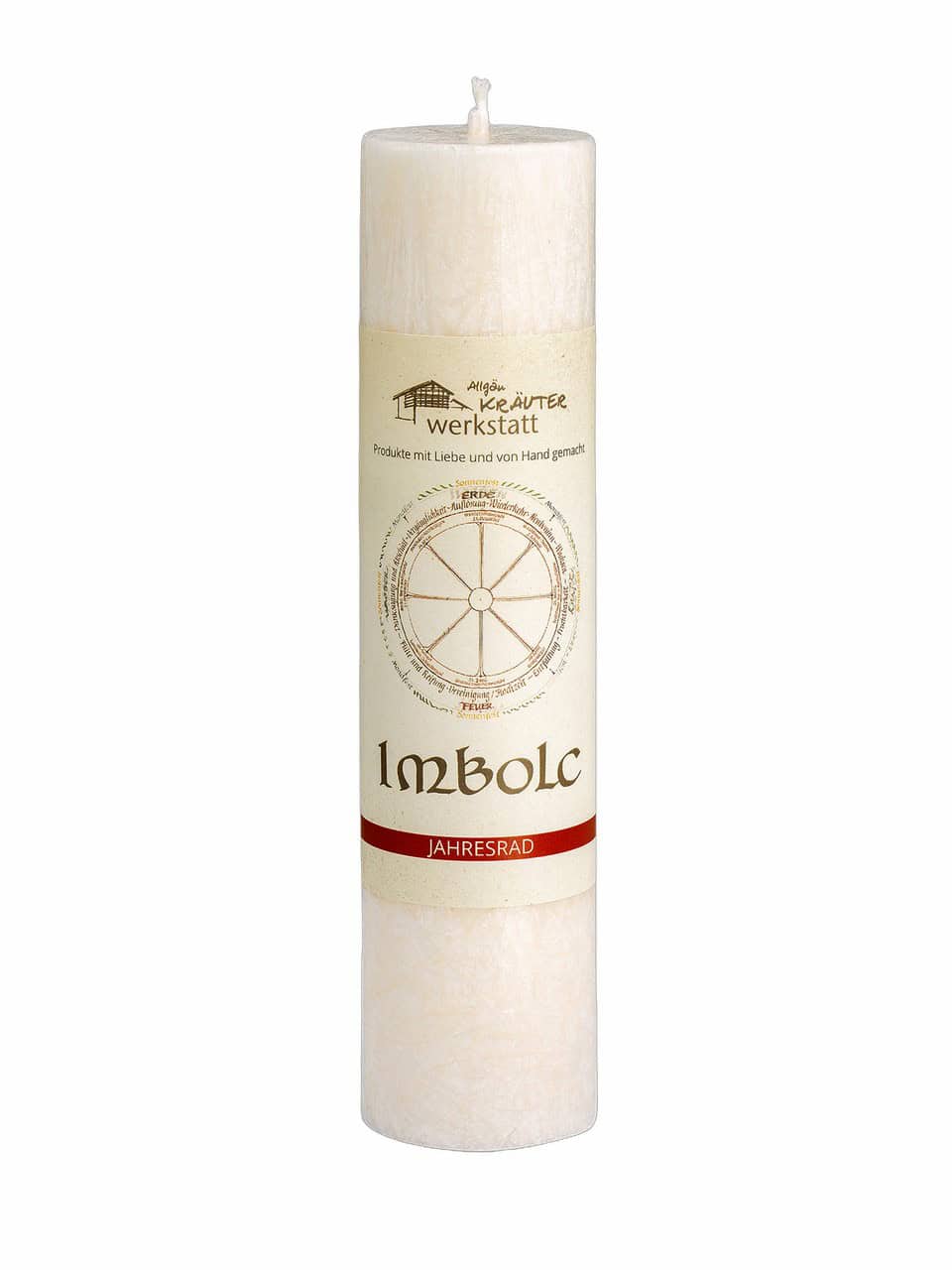 Allgäuer Heilkräuterkerze Jahresrad Imbolc Allgäuer Heilkräuterkerze Jahresrad Imbolc