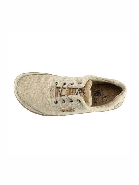 Barfußschuh aus Wolle Terrar Wool von oben Barfußschuh aus Wolle Terrar Wool von oben