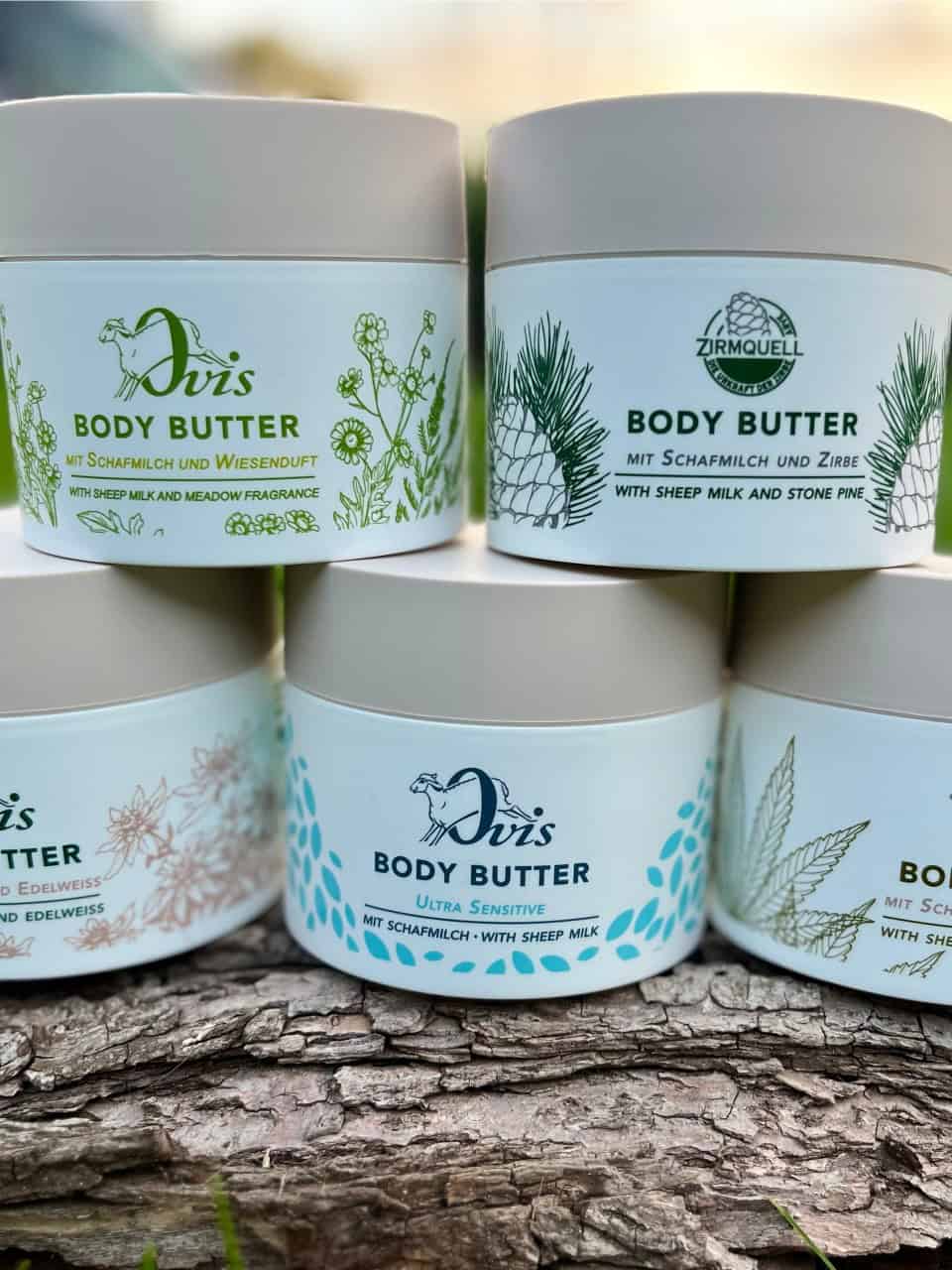 Ovis Bodybutter verschiedene Sorten Ovis Bodybutter verschiedene Sorten