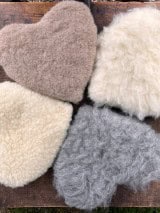 Kirschkernkissen Herz aus Wolle Variantenbild