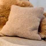 Kissenbezug aus Wolle teddy camel 40x40cm
