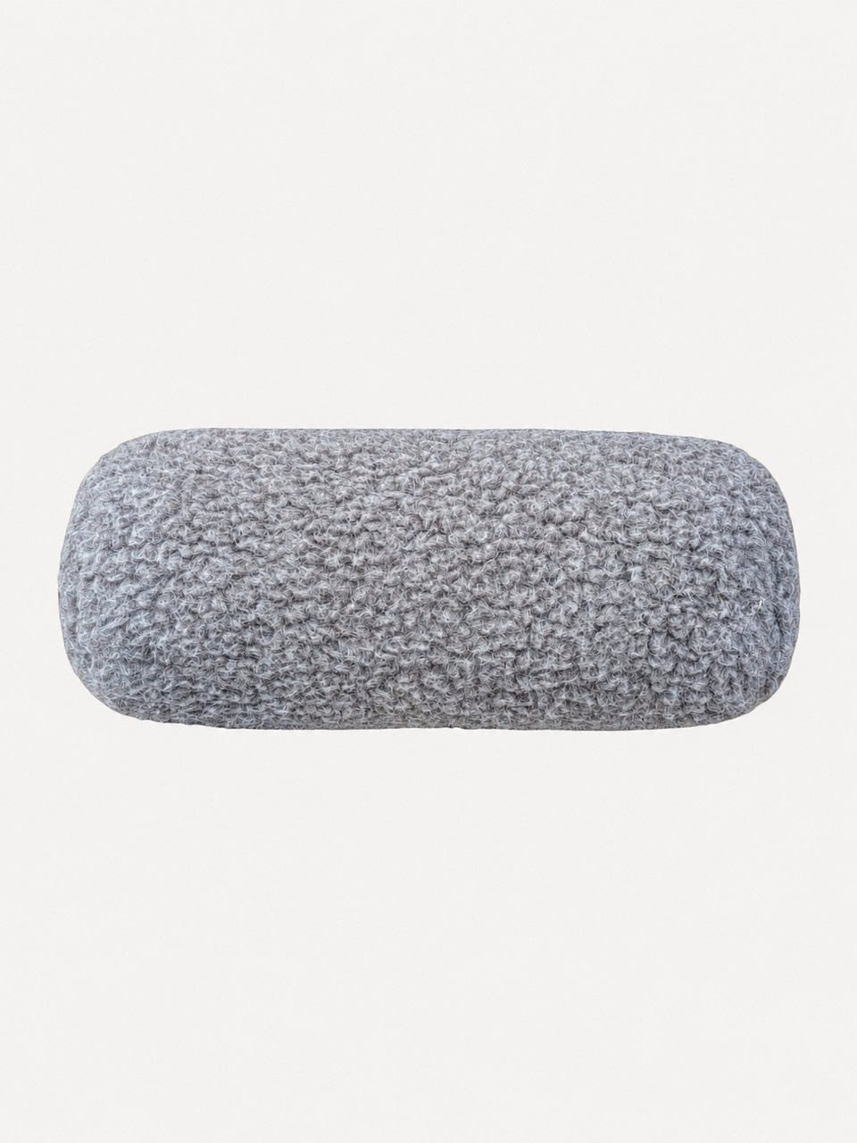 Knie- und Nackenrolle Wollflor grau Knie- und Nackenrolle Wollflor grau