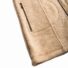 Kurzer Mantel Natur aus Wolle Tasche mit Reißverschluss