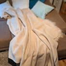 Kuscheldecke aus Wolle groß