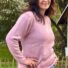 Leichter Pullover aus Merinowolle altrosa