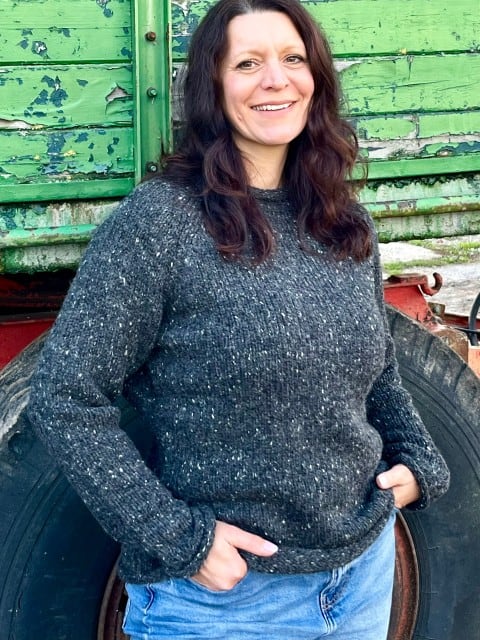 Damenpullover aus Wolle Anthrazit Damenpullover aus Wolle Anthrazit