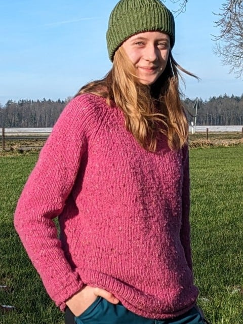 Damenpullover aus Wolle pink Damenpullover aus Wolle pink