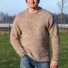 Herrenpullover aus Wolle beide meliert