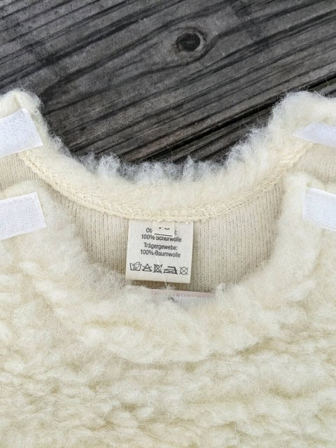 Babyschlafsack Bambini aus Wolle Kragen Babyschlafsack Bambini aus Wolle Kragen