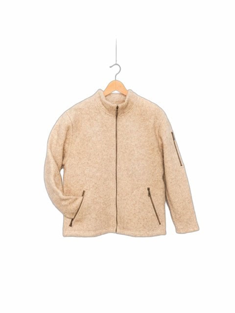 Stehkragenjacke Natur aus Wolle Stehkragenjacke Natur aus Wolle