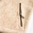 Stehkragenjacke Natur aus Wolle Tasche mit Reißverschluss