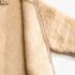 Teddyjacke aus Wollflor Innenseite und Reißverschluss