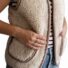Wollweste beige mit Taschen