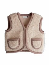Wollweste für Kinder beige