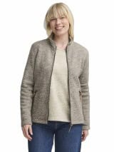 Wolljacke mit Stehkragen Ivanhoe Damen beige