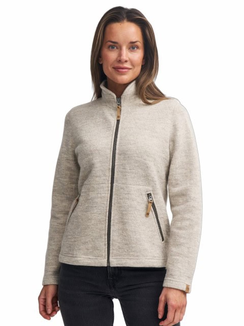 Wolljacke mit Stehkragen Ivanhoe Damen natur Wolljacke mit Stehkragen Ivanhoe Damen natur
