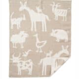 Babydecke Klippan Farm beige