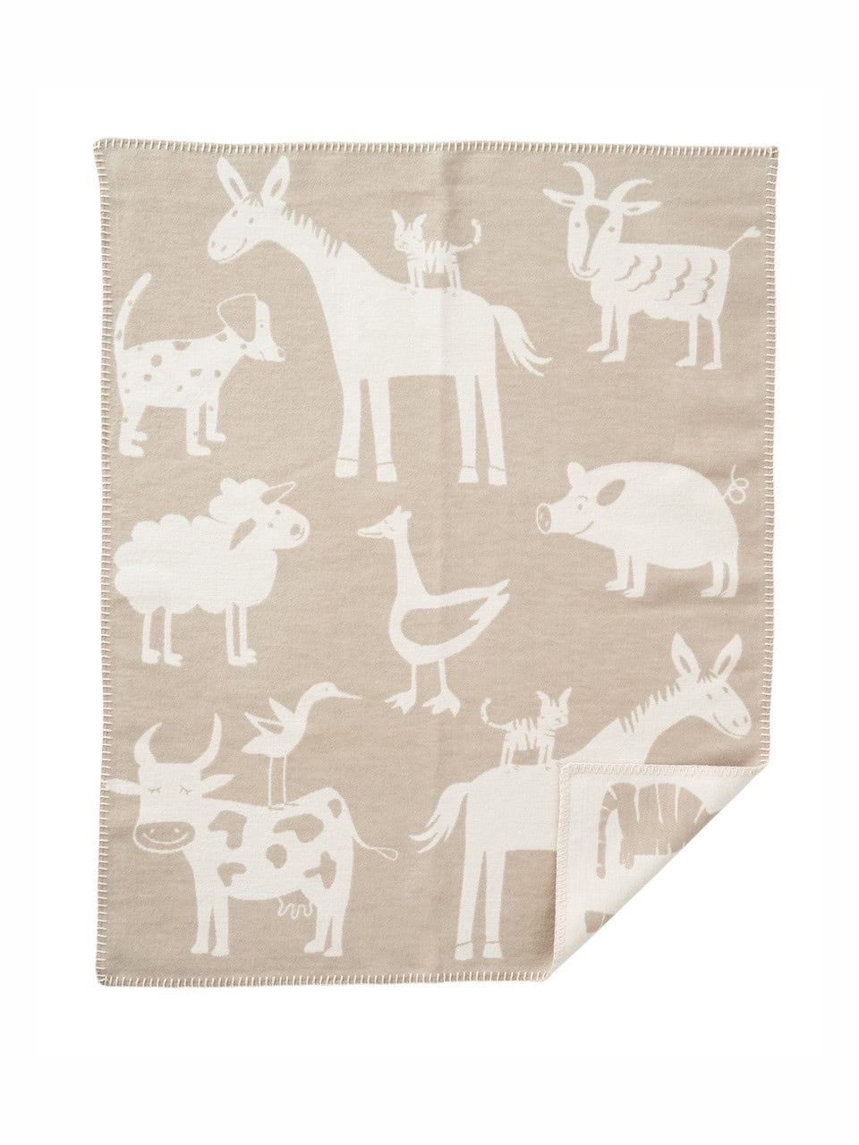 Babydecke Klippan Farm beige Babydecke Klippan Farm beige