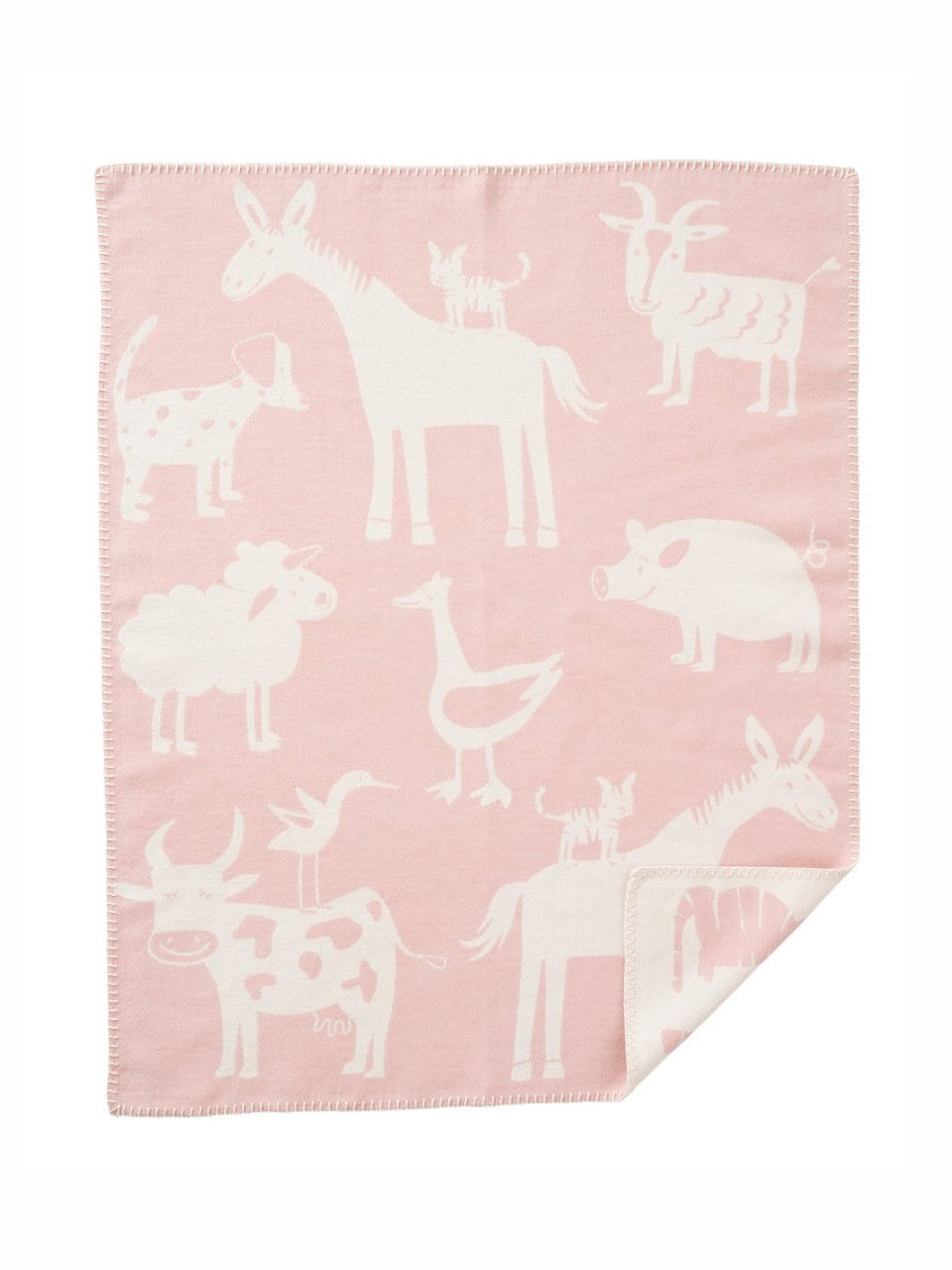 Babydecke Klippan Farm rosa Babydecke Klippan Farm rosa