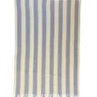 Wolldecke Gotland vertical stripe von Klippan blau