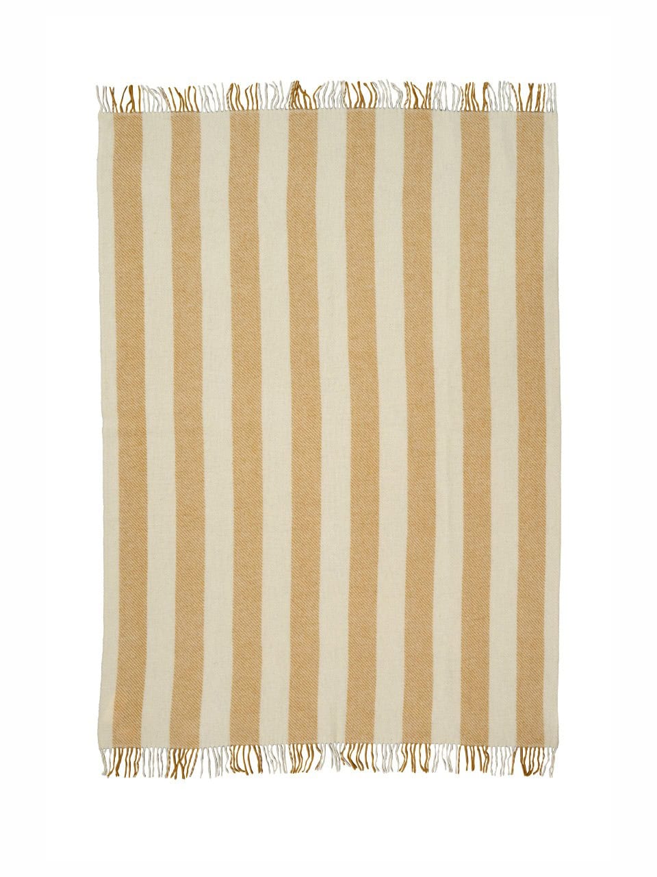 Wolldecke Gotland vertical stripe von Klippan gelb Wolldecke Gotland vertical stripe von Klippan gelb
