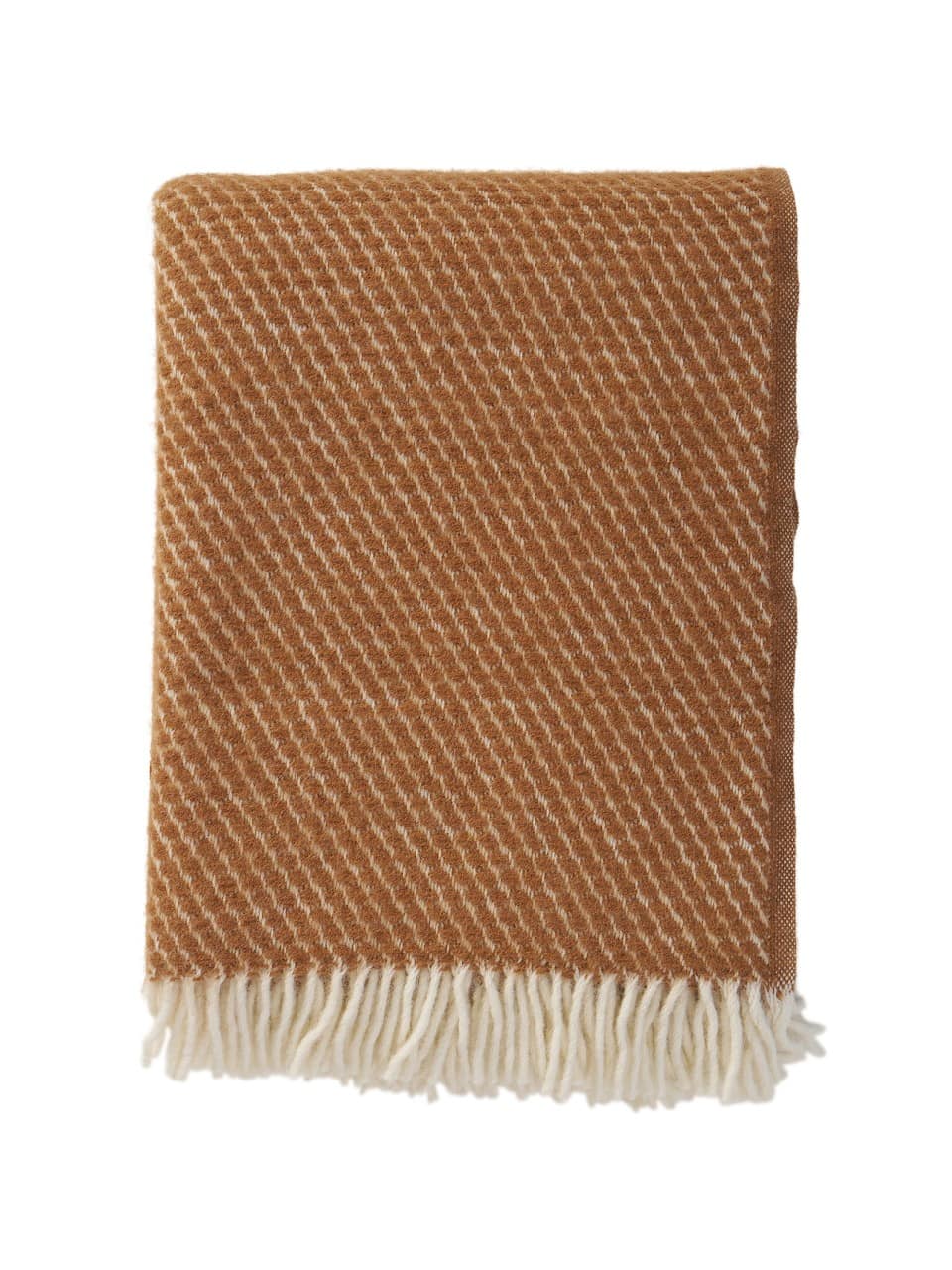 Wolldecke Velvet von Klippan braun
