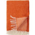 Wolldecke Velvet von Klippan orange