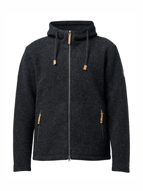 Wolljacke mit Kapuze Ivanhoe Herren anthrazit Wolljacke mit Kapuze Ivanhoe Herren anthrazit
