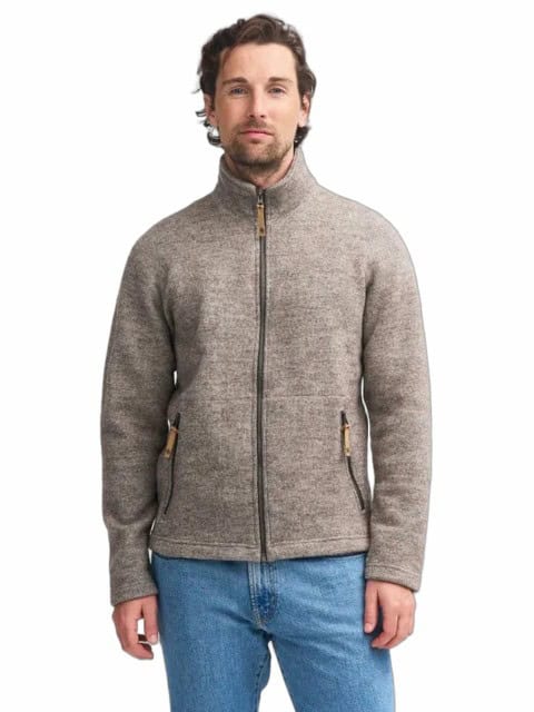 Wolljacke mit Stehkragen Ivanhoe Herren beige
