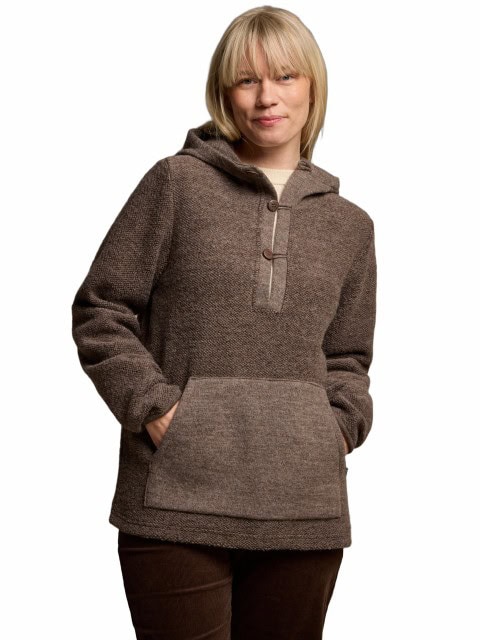 Wollpullover Anorak Ivanhoe hellbraun Wollpullover Anorak Ivanhoe hellbraun